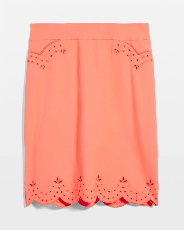 Brigitte Eyelet Scalloped Hem Skort - image 5